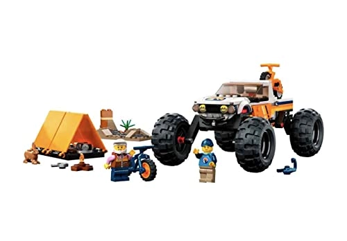 City 4x4 Off-Roader Adventures Camping Set (60387) - Monster Truck Style Working Suspension