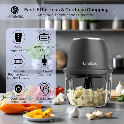 Electric Chopper - 350ml Rechargeable