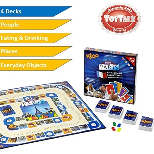 Learn to Speak French Language Board Game - children, adults