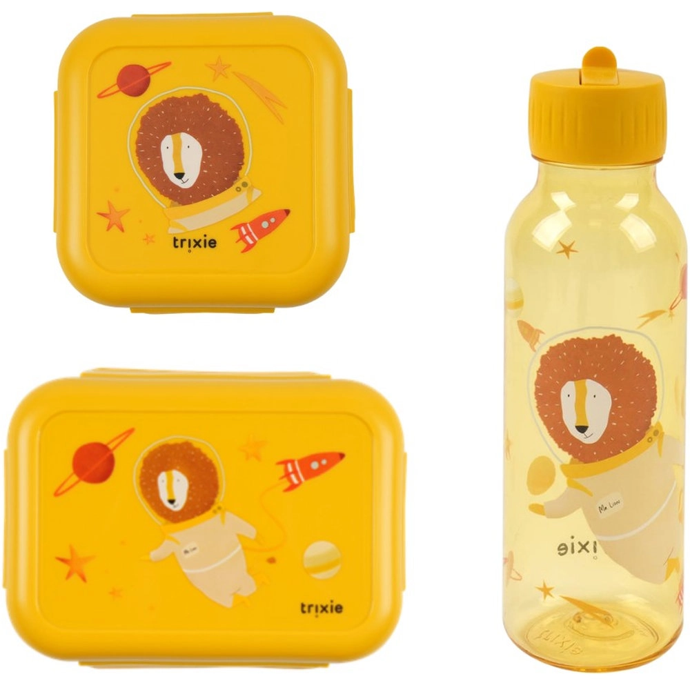 TRIXIE Lunch Box + Snack Box + Tritan Bottle - Mr. Lion 500ml
