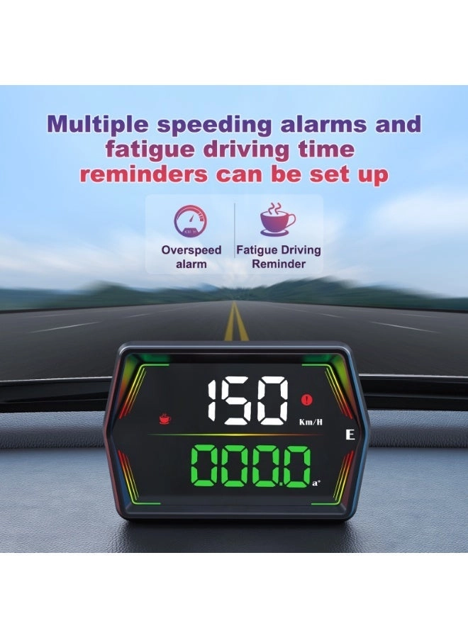 Digital Heads Up Display - GPS 6 modes USB Plug and Play