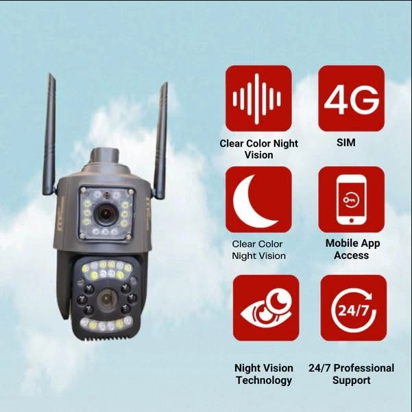 Dual Lens Outdoor PT Camera
