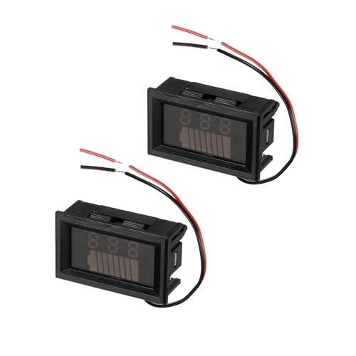 72 V Voltmeter - Red LED 2-Wire 0.56 Inch