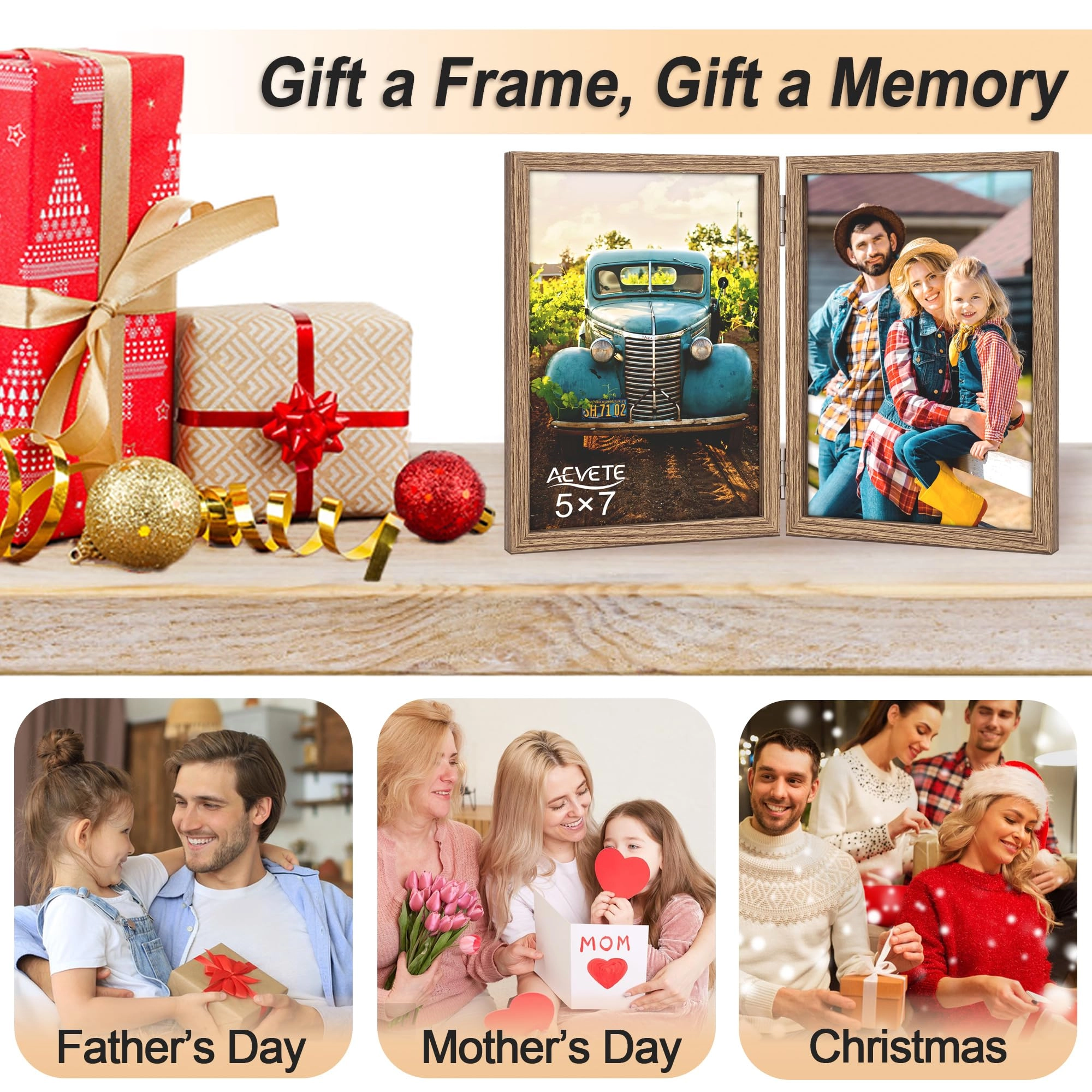 Double Picture Frame - 5x7 two