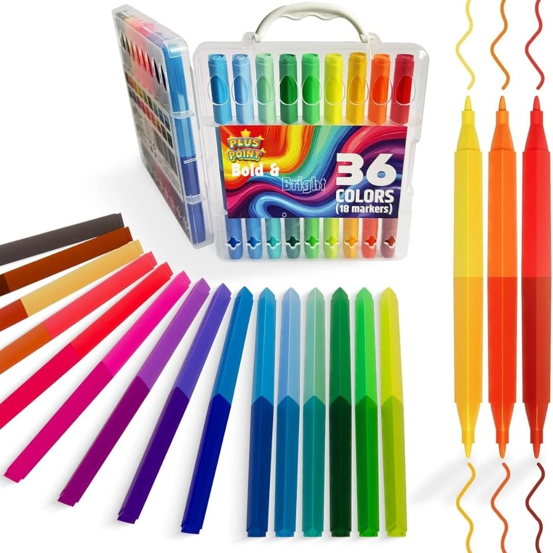 bright Twin Water basked colour pen - 36 Colors Dual Tip