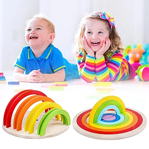 Rainbow Jigsaw Stacking Puzzle - 18 pieces