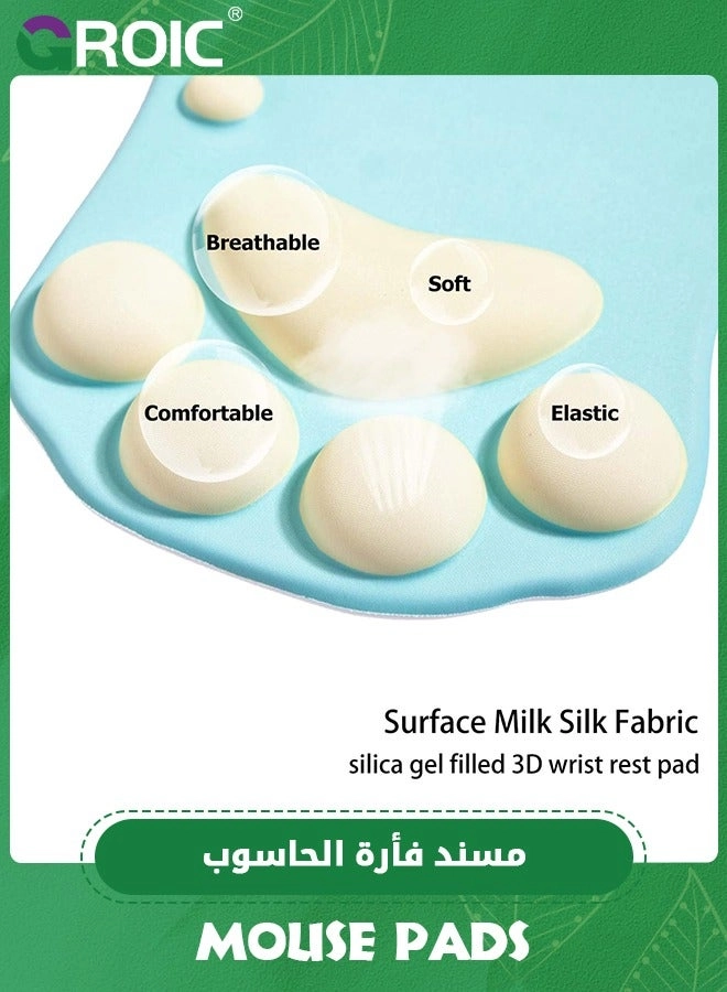 Cat Paw Silicone Gel Ergonomic Mouse Pad - 27.6x19.6 cm