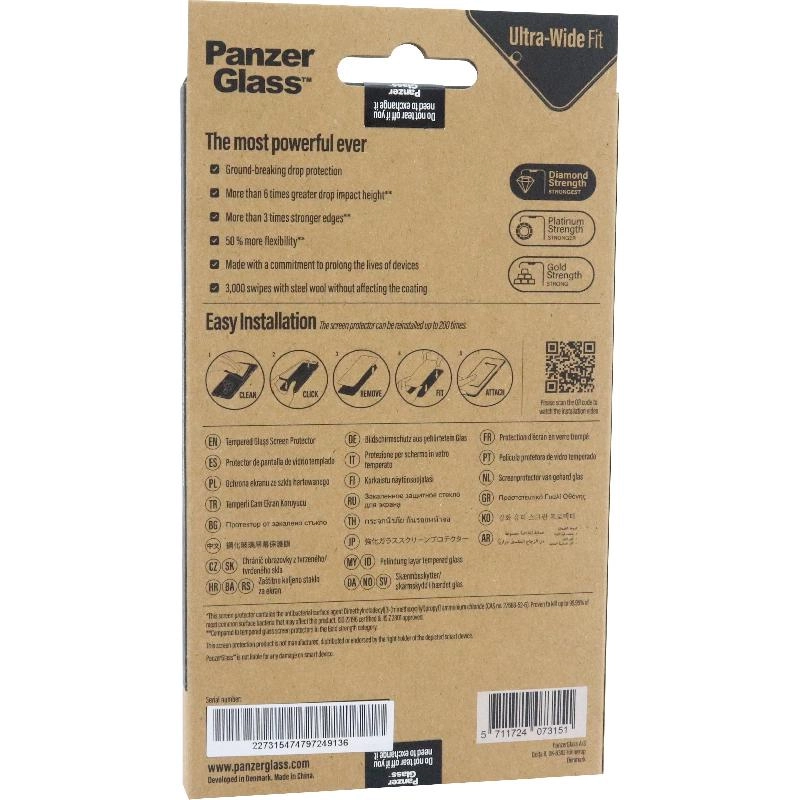 Ultra Wide Fit Clear Tempered Glass Screen Protector for iPhone 16 Plus