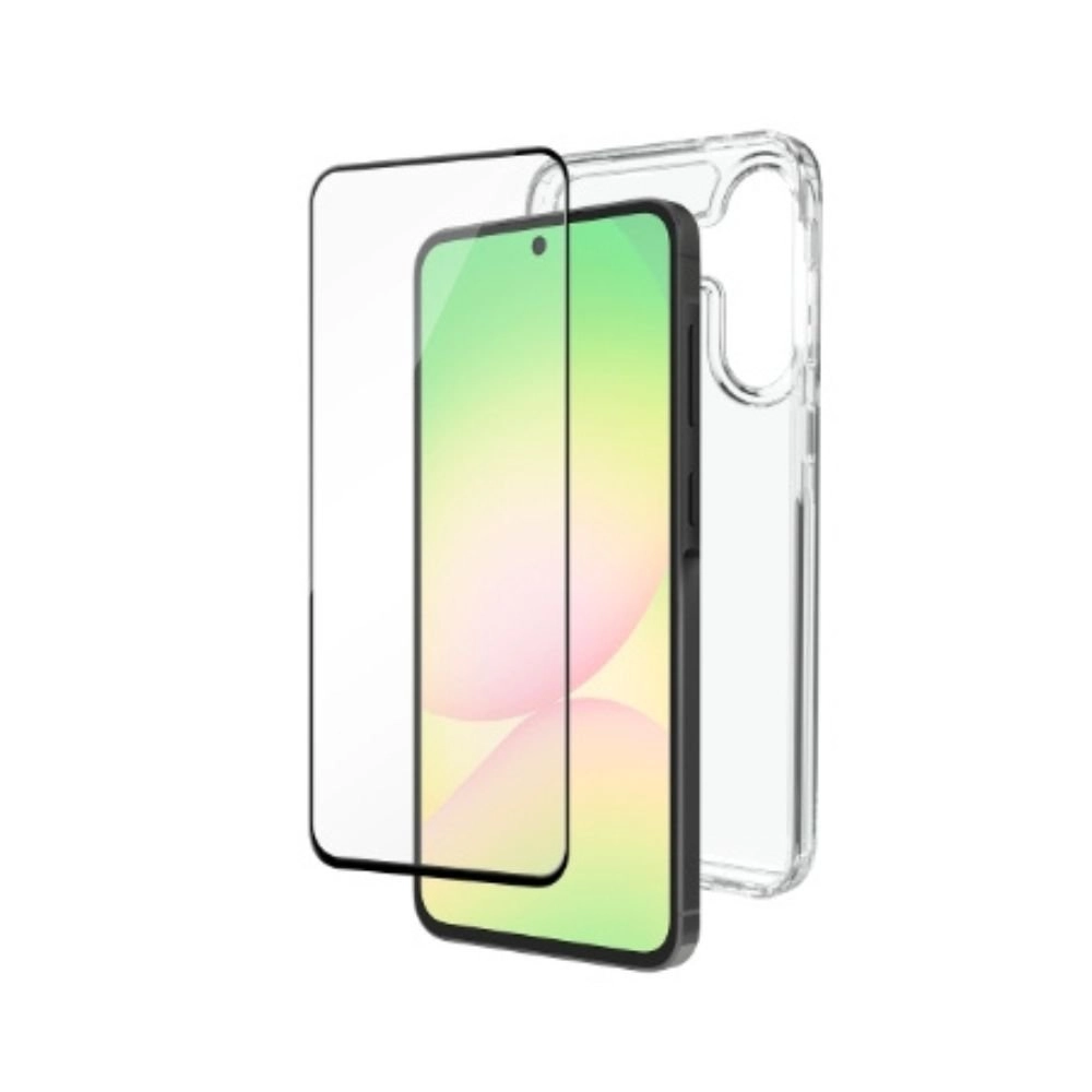 INFINYTY DefenDuo Phone Case - Clear + Screen Protector for Samsung A56