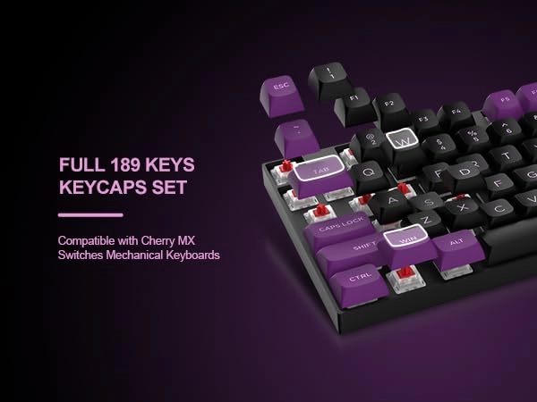 Womier Double Shot PBT Keycaps - ISA Wired/Wireless