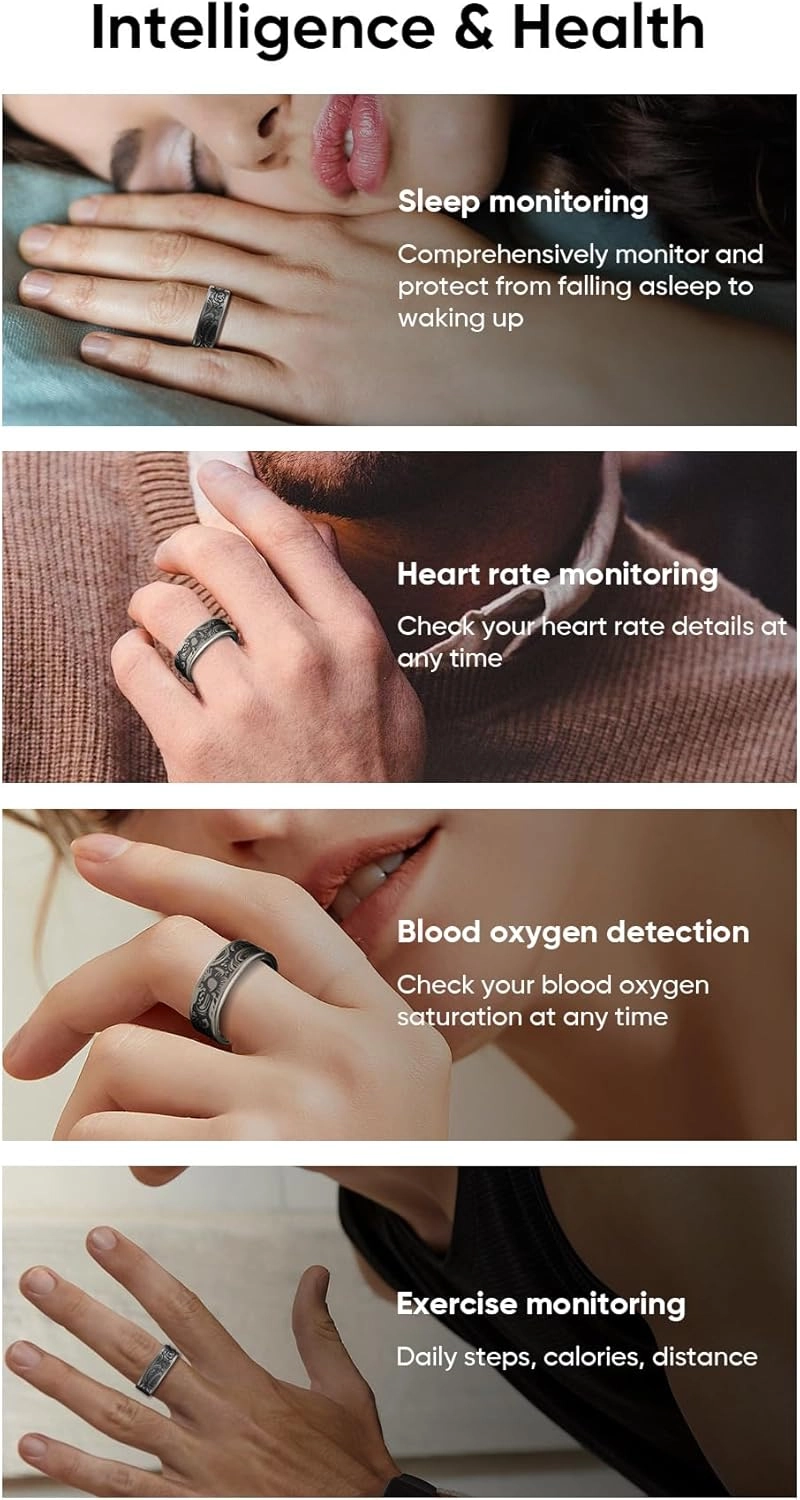 Smart Ring - Heart Rate Monitor Sleep Tracker