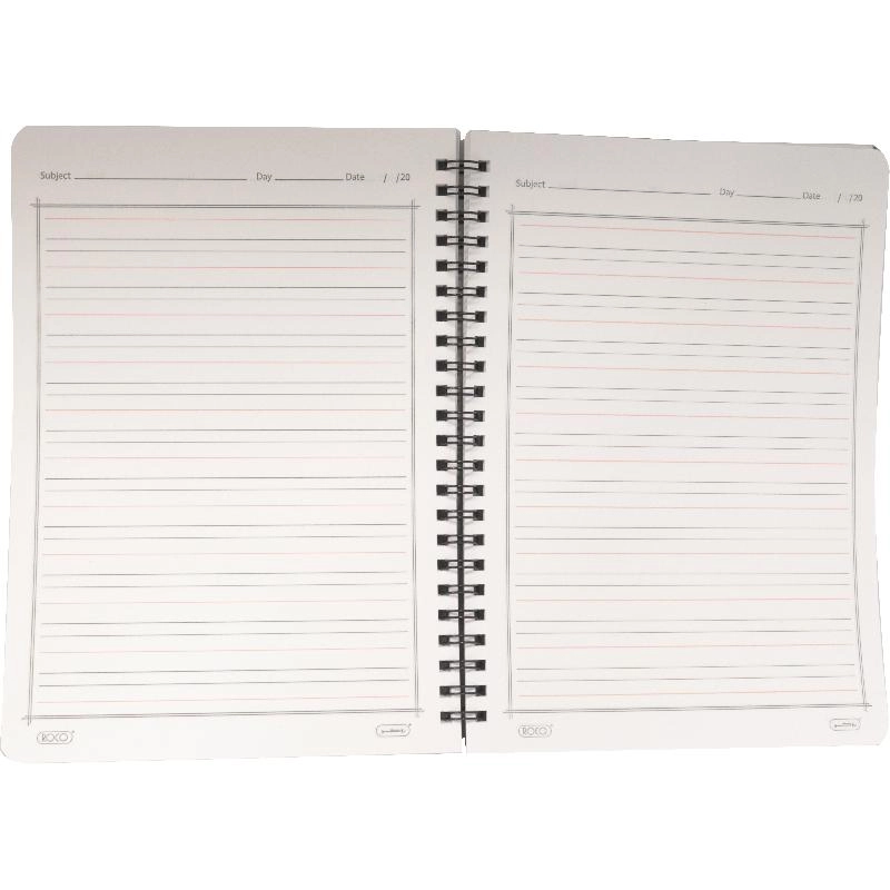 Notebook 19 X 26 cm Spiral - Grid 100 Sheets