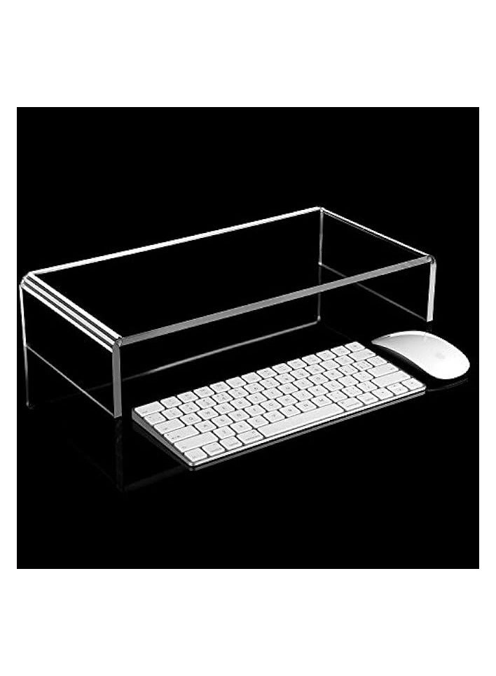 Acrylic Monitor Stand - 2 Pcs 16 x 8 x 3 Inch