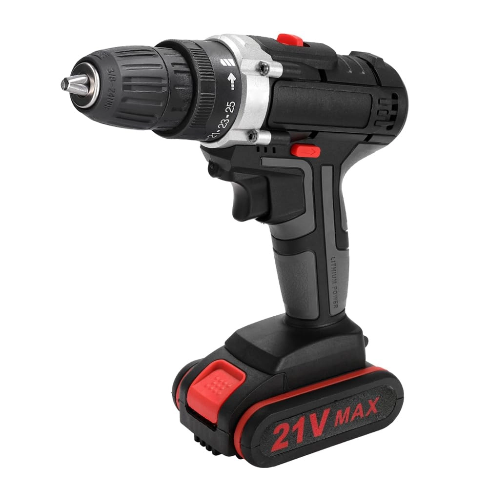 Multifunctional Electric Cordless Drill - 21V 1300mAh