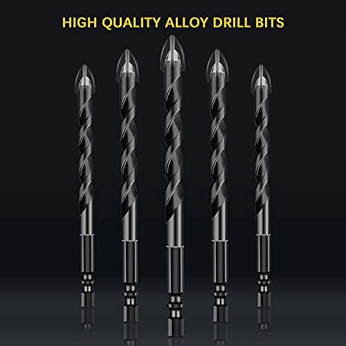 Masonry Drill Bits - Hard Alloy 10PCS 5/6/8/10/12mm