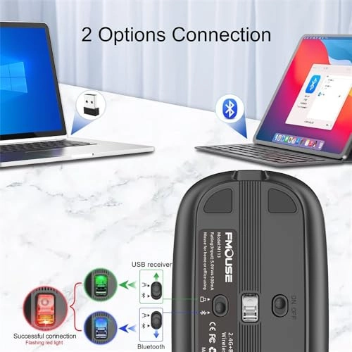 Dual Mode Mouse - bluetooth 2.4Ghz