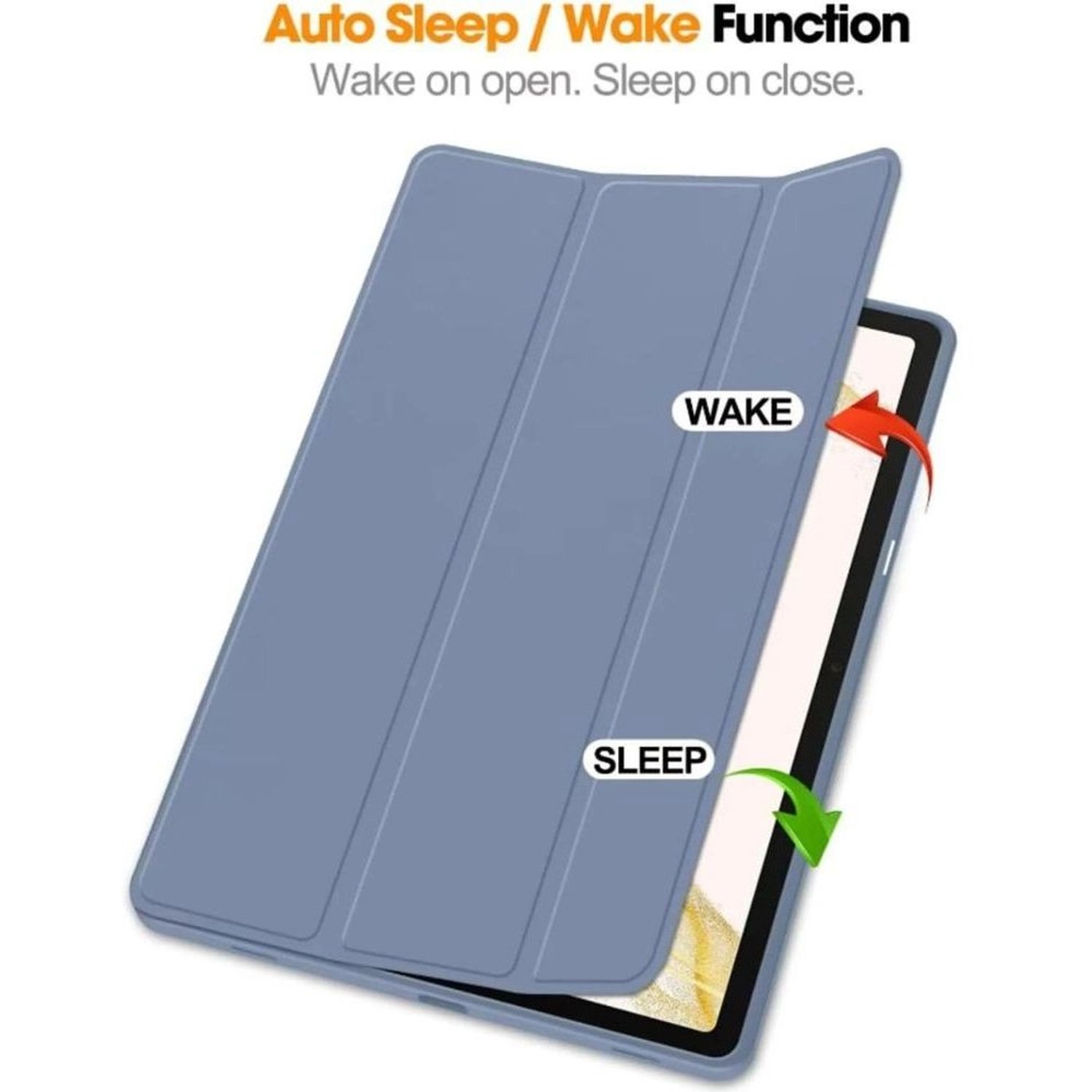 Trifold Case with Pencil Slot for Samsung Galaxy Tab S10 Ultra