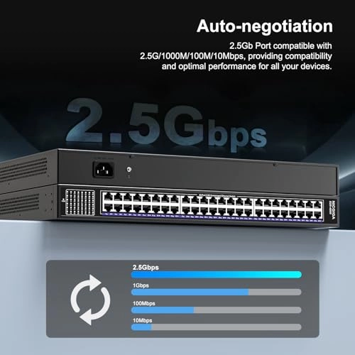 48x 2.5G RJ45 - 48-ports