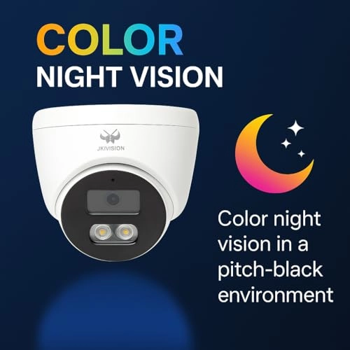 ColorVu CCTV Camera System - 1 Bullet 3 Dome 4 channels 2.4MP