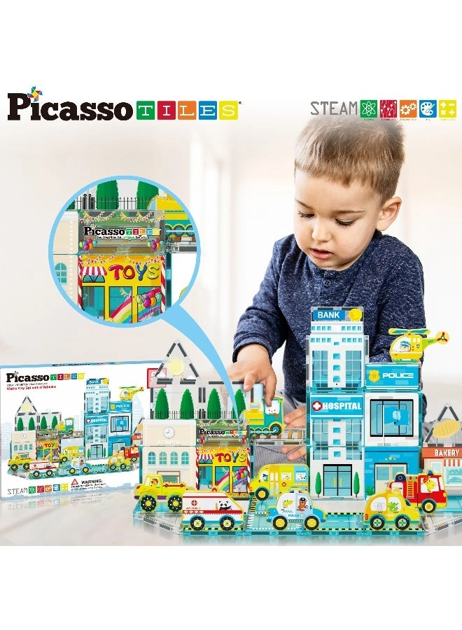 Magnetic 3D Metro City Set - Vehicle 50pcs