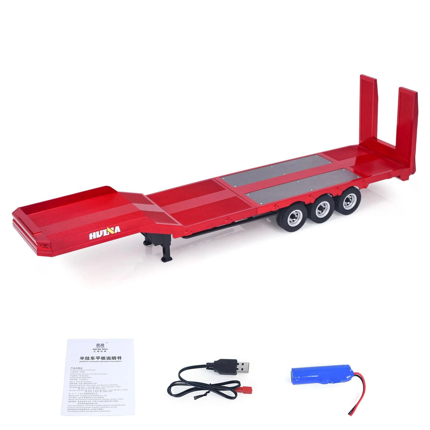 TOUCAN RC HOBBY 3 Axle Semi Trailer Flatbed 1502 - 1/18