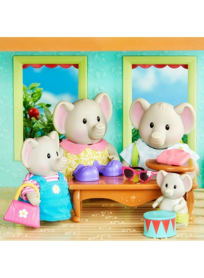 The Oliphant Elephant Family - Collectible Posable Elephant 4 pcs