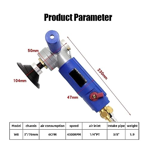 Polishing Sanding Machine - 3 Inch 16mm Air Pneumatic