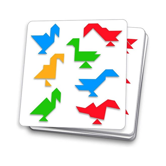 Magnetic Wooden Tangram Set - 5 Years+ 33 pieces