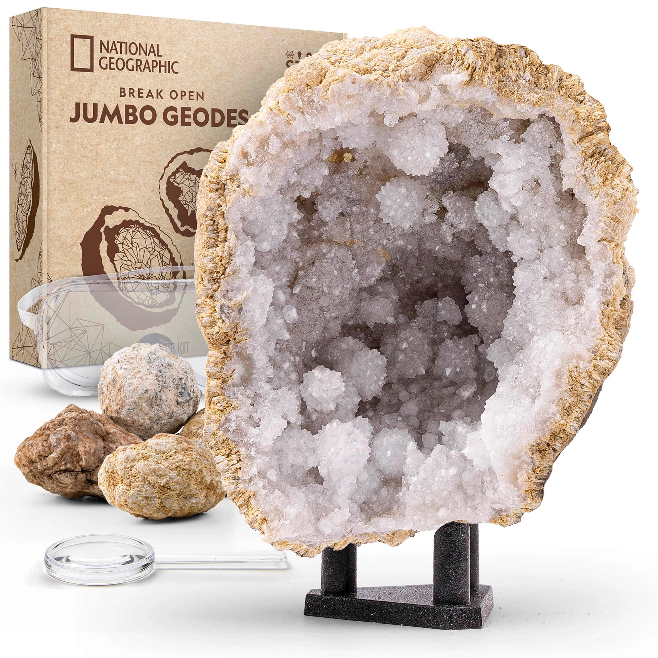 JMW Sales, Inc. Break Open 5 Jumbo Geodes Earth Science - 8 years+ 5 pieces