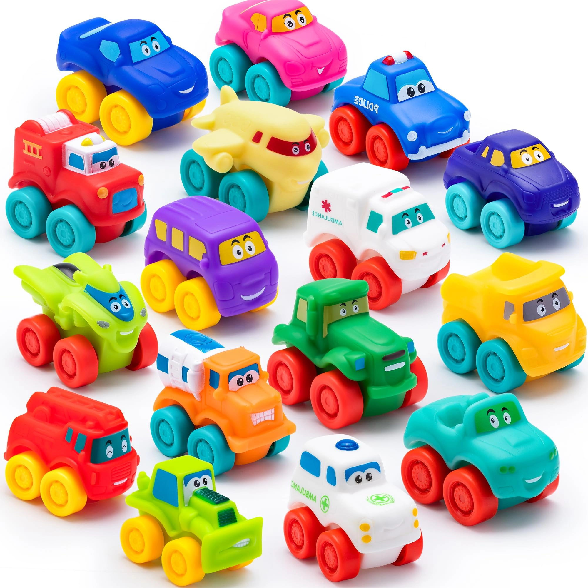 Joyin inc Cartoon Cars - 18pcs Pack