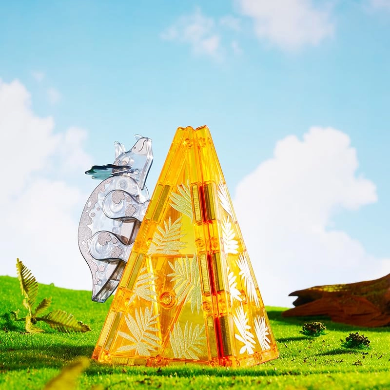 Dinosaur Magnetic Tiles - 48 pcs