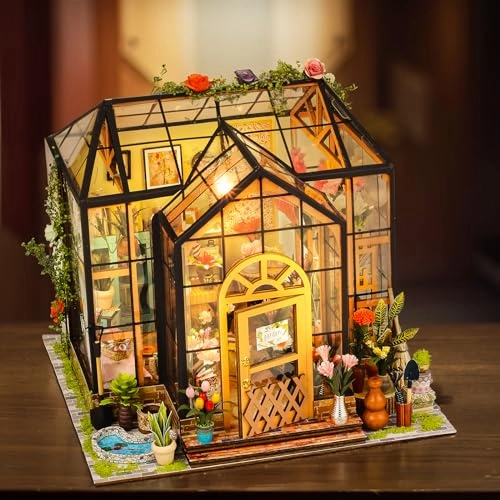Miniature House to Build - LED Light Model House Furniture