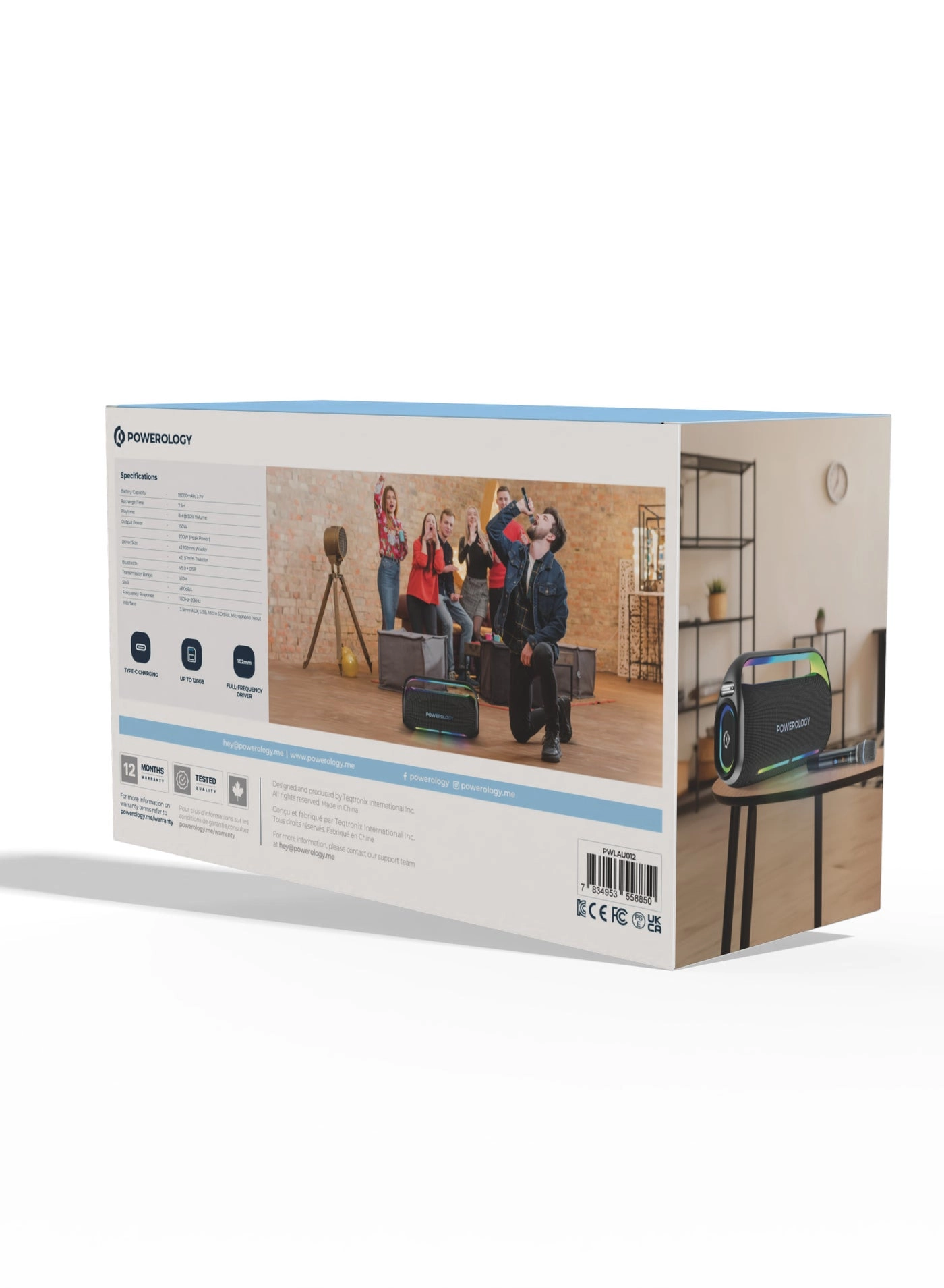 TWS Karaoke Speaker - Wireless Microphone 256GB 150W