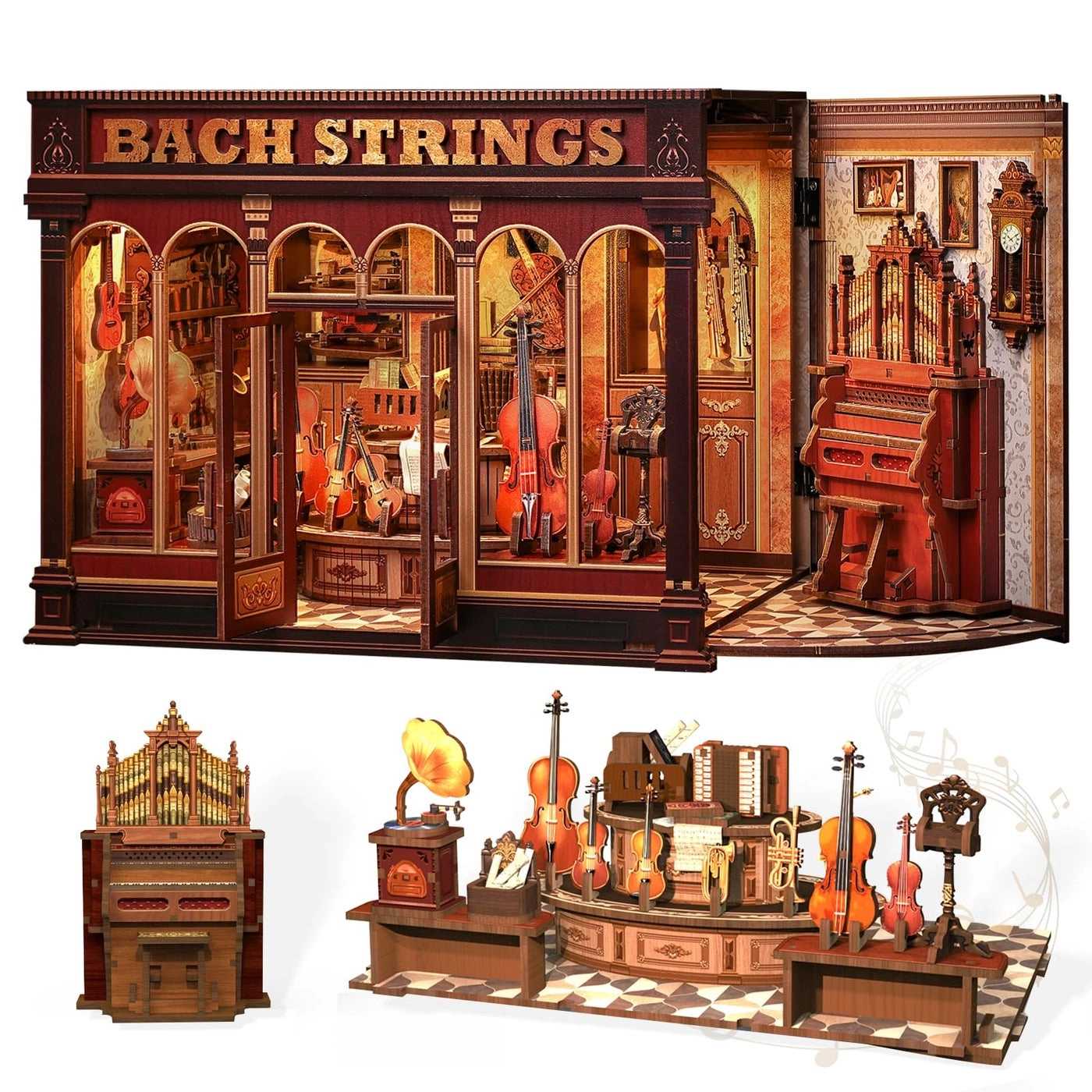 Book Nook Kit - DIY Miniature House 3D Wooden Puzzle