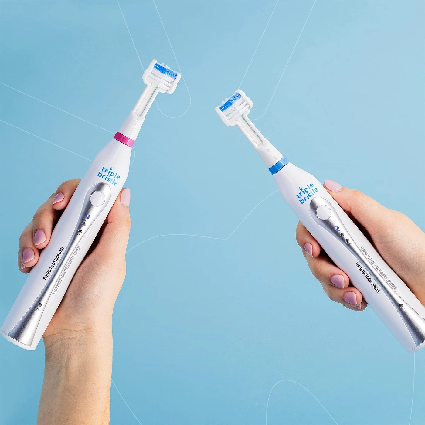 Sonic Duo - 2 Toothbrushes Dual Rechargeable Stand