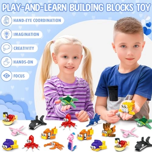 Marine Animal Building Blocks - 24pcs