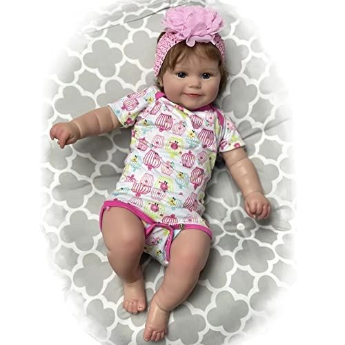 Rebirth Baby Doll - 48cm/58cm Silicone Limbs Cloth Body Panda Clothes Gift Set