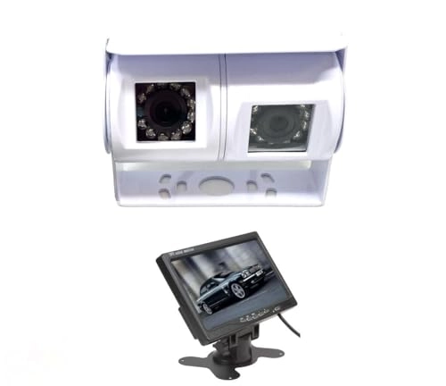 Dual Motorhome Reversing and Rearview Camera - Night vision Phono cabling 720p
