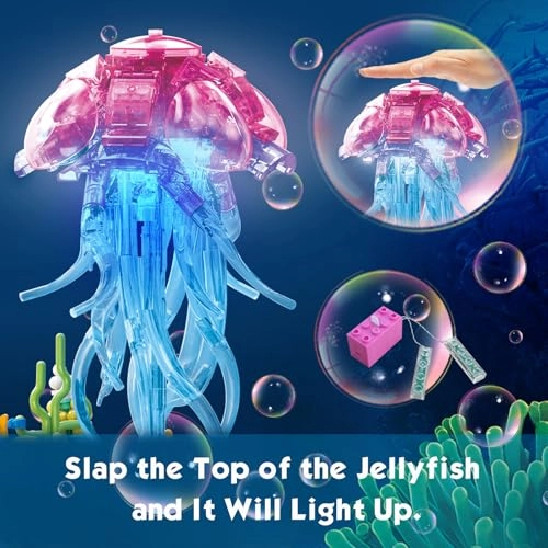 Jellyfish Building Toy Set - Music Box Light Up