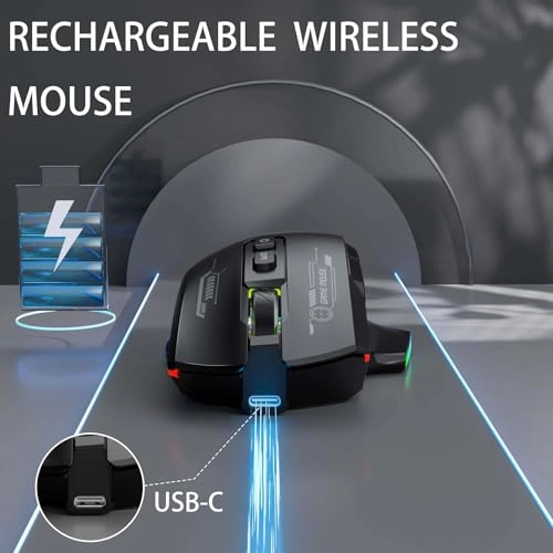 Wireless Gaming Mouse - Bluetooth Wi-Fi
