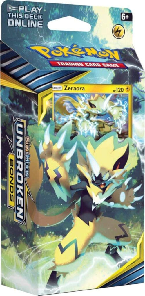 Pokmon Sun & Moon 10 Unbroken Bonds Theme Deck - Zeraora - English multi