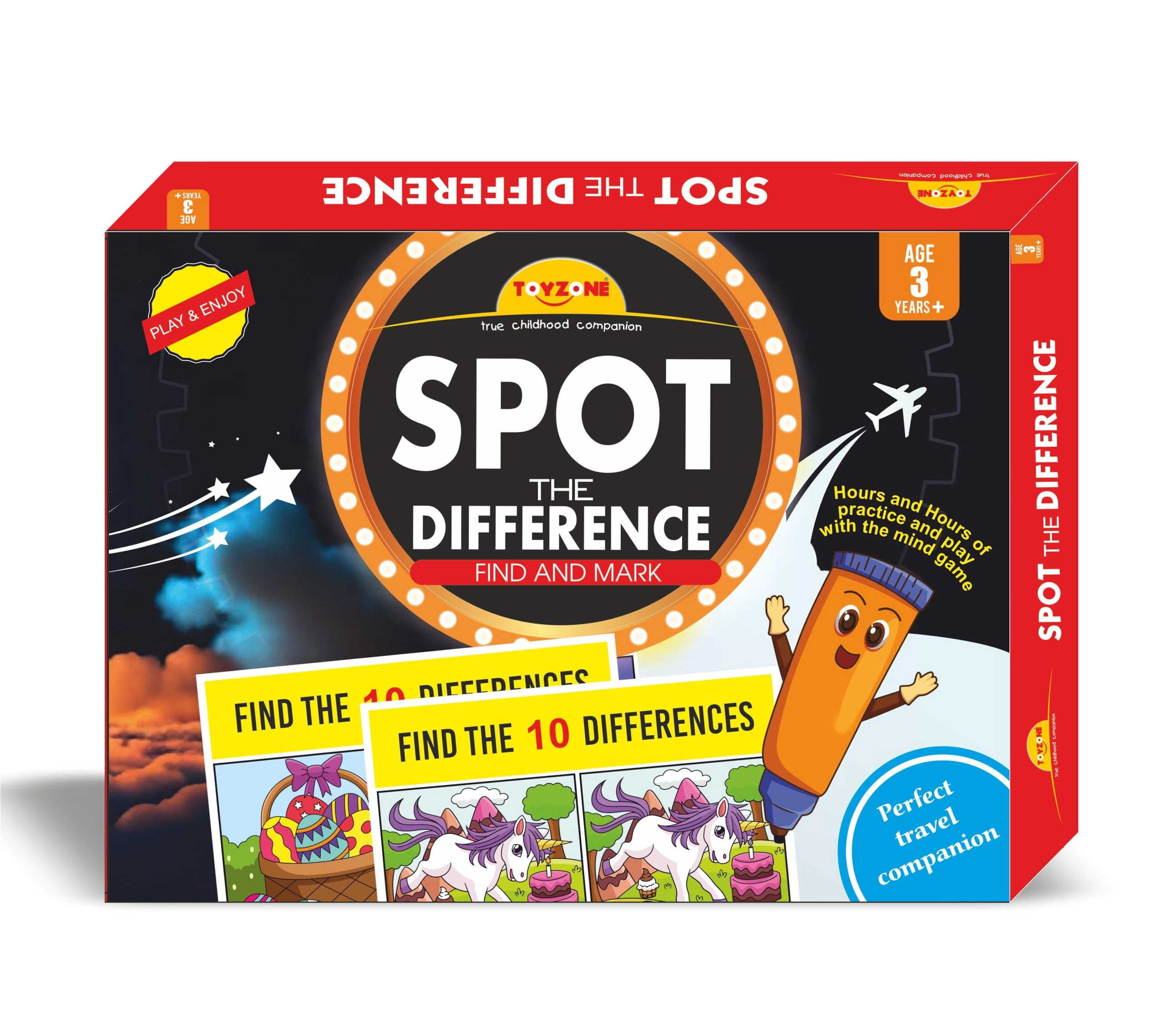 Toyzone Impex Pvt Ltd Spot The Differences - 36 months - 3 years 10 pieces