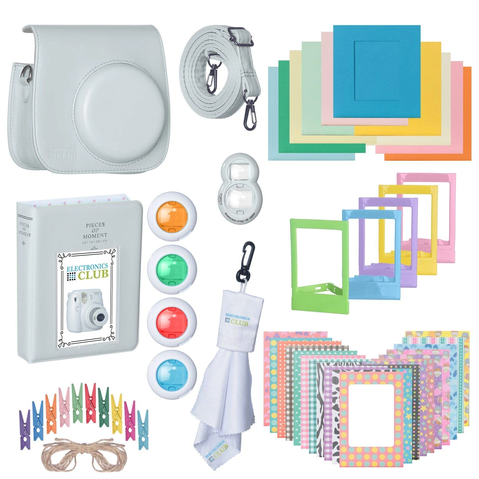 ElectronicsClub Camera Case - Premium Leather for Instax Mini 9 Bundle