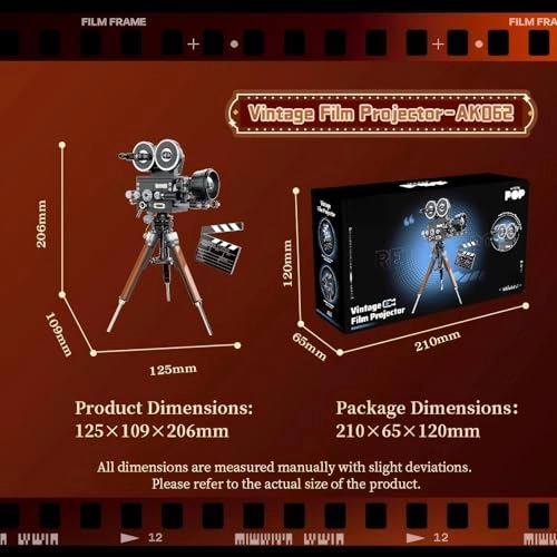 Instant Print Camera - 235 pcs + Retro Turntable - 217 pcs + Vintage Film Projector - 204 pcs + Arcade Gaming Cabinet - 210 pcs