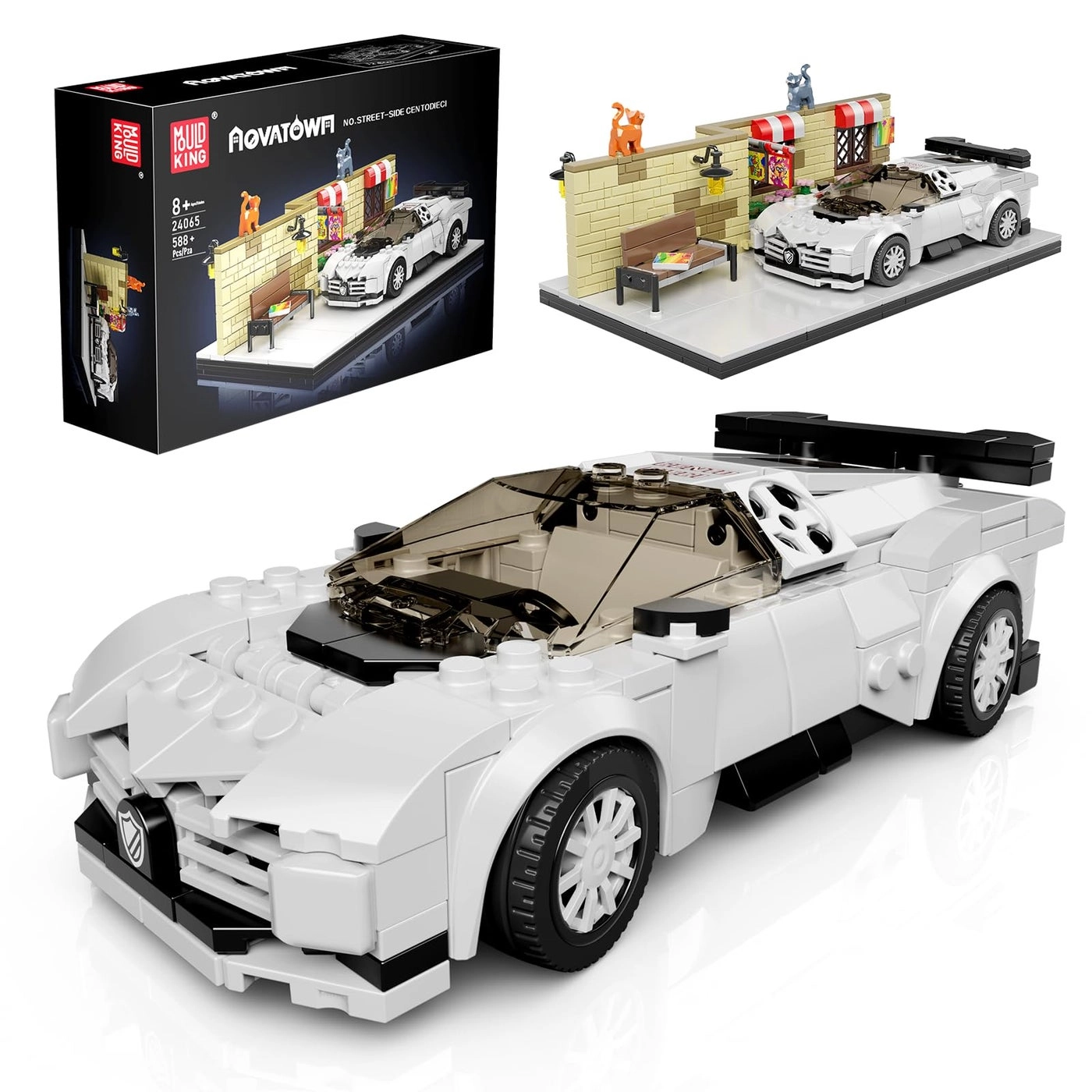 mould king Street Sports Car Model - 588 pcs