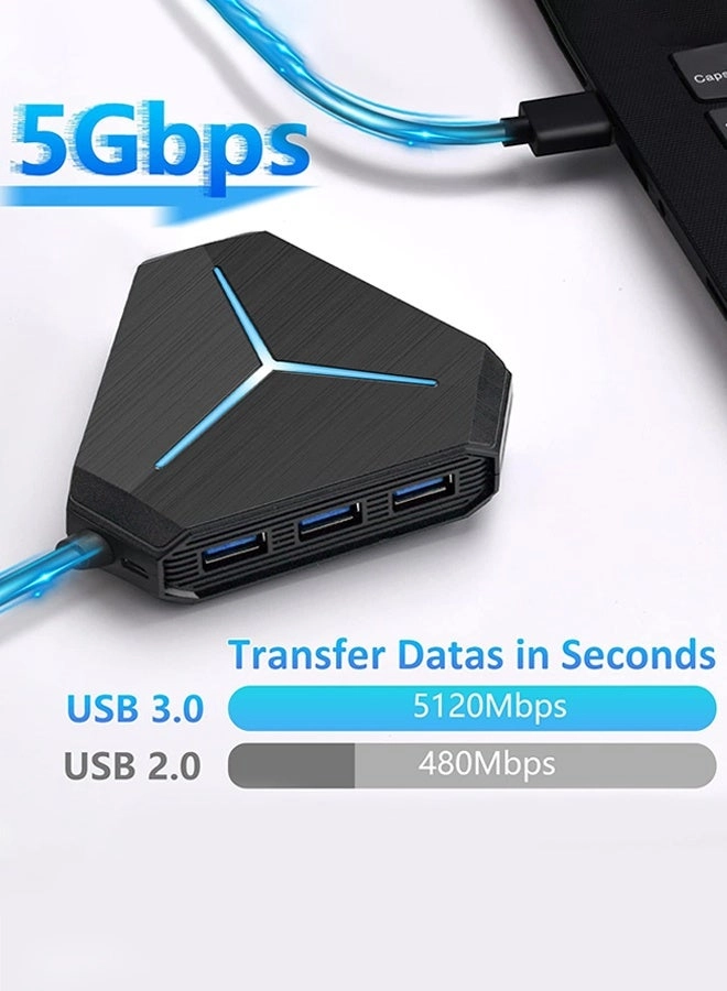 10-Port USB Hub - USB 3.0/2.0 USB C