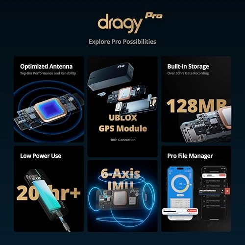 Pro - 25Hz GPS Laptimer 128MB 6-Axis IMU