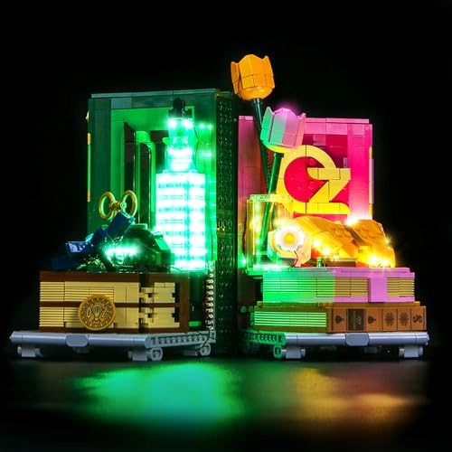 Light kit Compatible with Lego 75691 Wicked Glinda & Elphaba Bookends