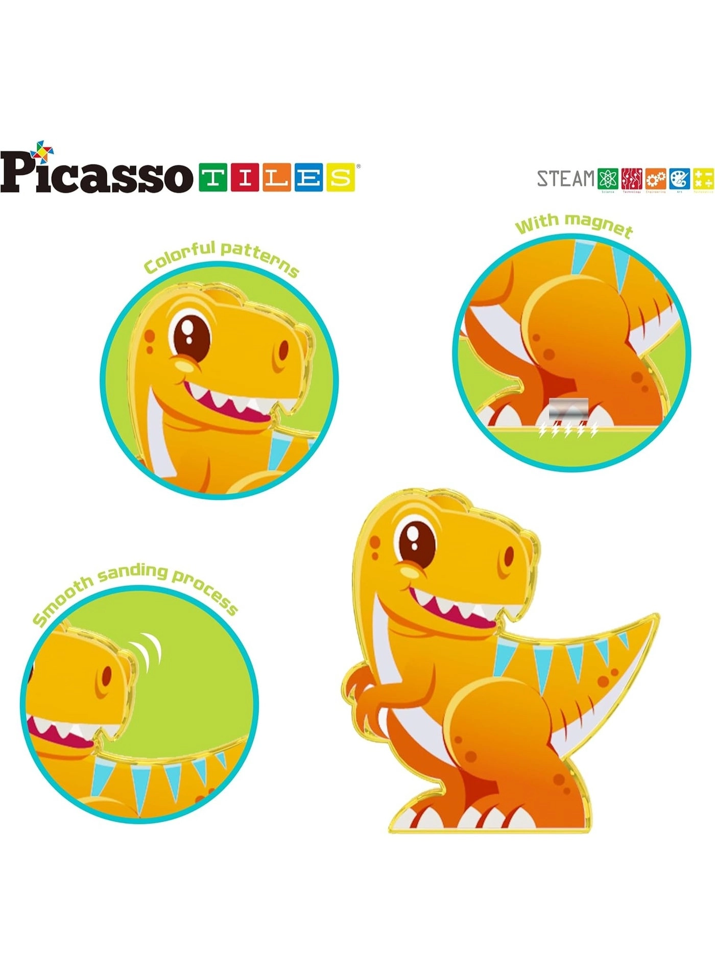 Dinosaur Magnetized Action Figures - 8pcs