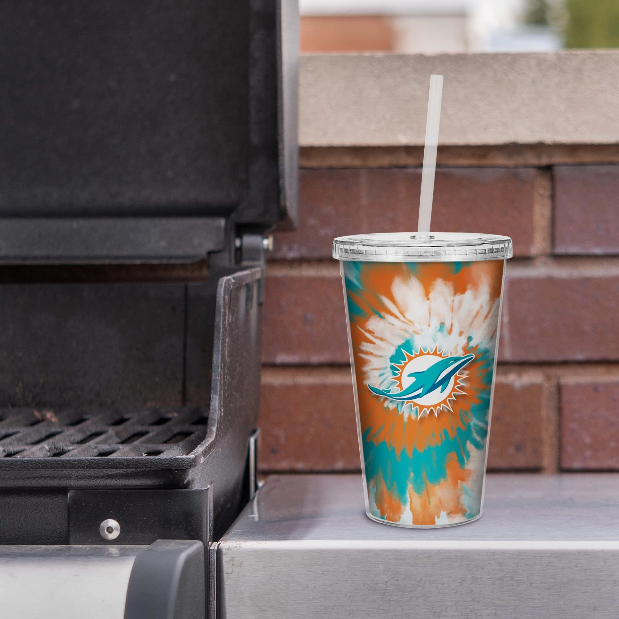 NFL Football Metallic Tie Dye Tumbler - 473ml